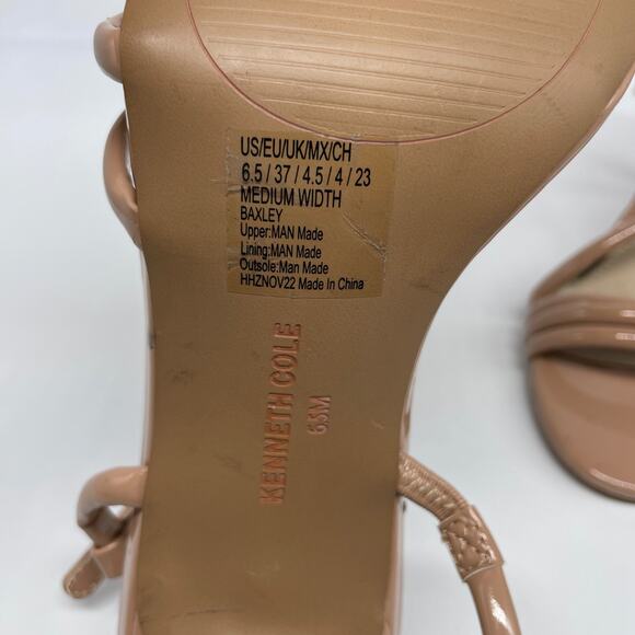 Kenneth Cole Women's Baxley Strappy High Heel Sandals Tan Size 6.5M - Picture 9 of 15